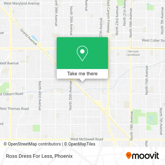 Ross Dress For Less map