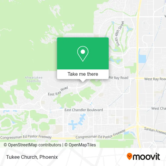 Tukee Church map