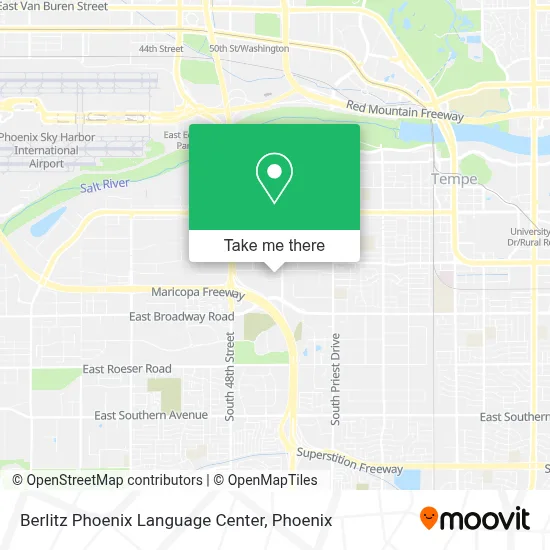 Berlitz Phoenix Language Center map