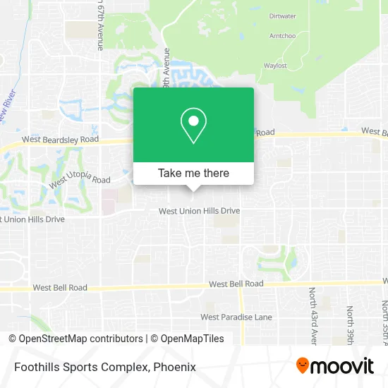 Foothills Sports Complex map