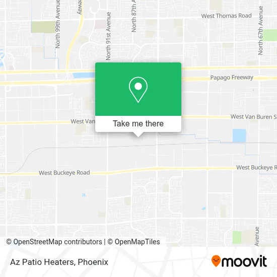 Az Patio Heaters map
