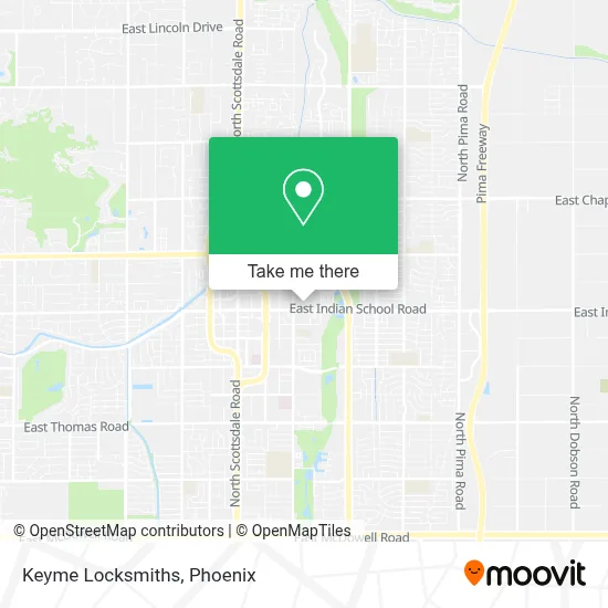 Keyme Locksmiths map