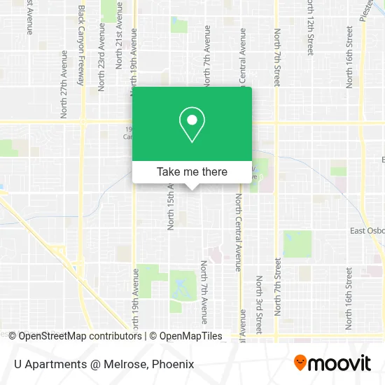 U Apartments @ Melrose map