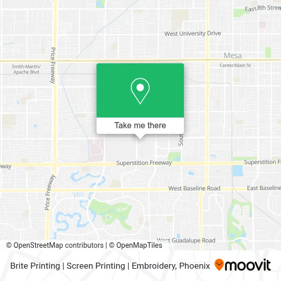 Brite Printing | Screen Printing | Embroidery map