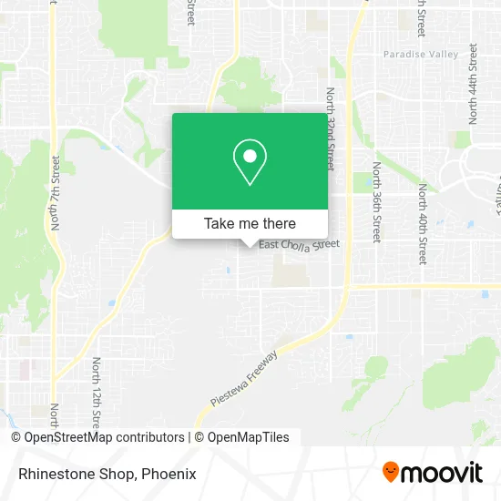 Rhinestone Shop map