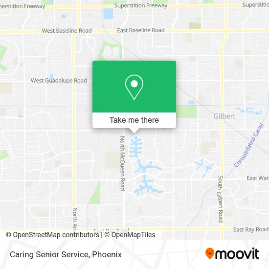 Caring Senior Service map