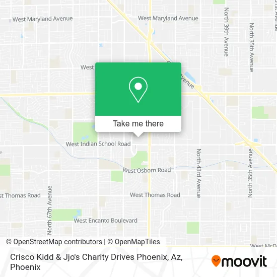 Crisco Kidd & Jjo's Charity Drives Phoenix, Az map