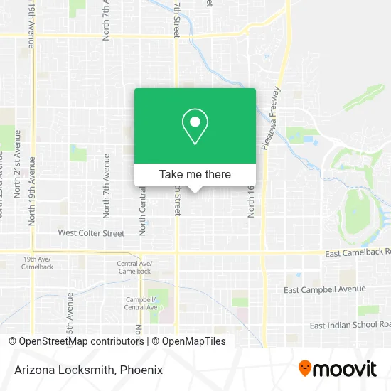Arizona Locksmith map