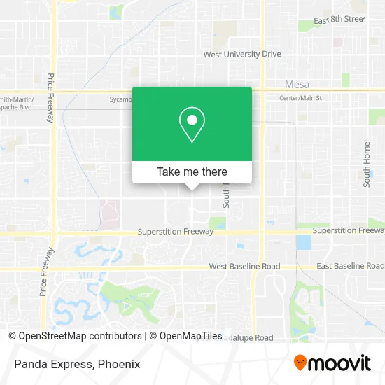 Panda Express map