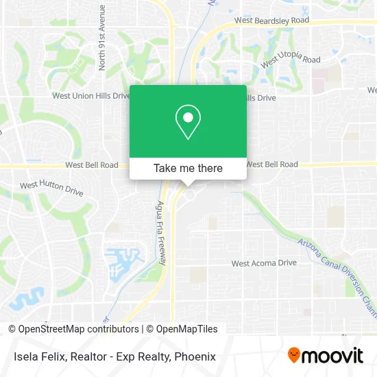 Isela Felix, Realtor - Exp Realty map