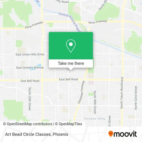 Art Bead Circle Classes map
