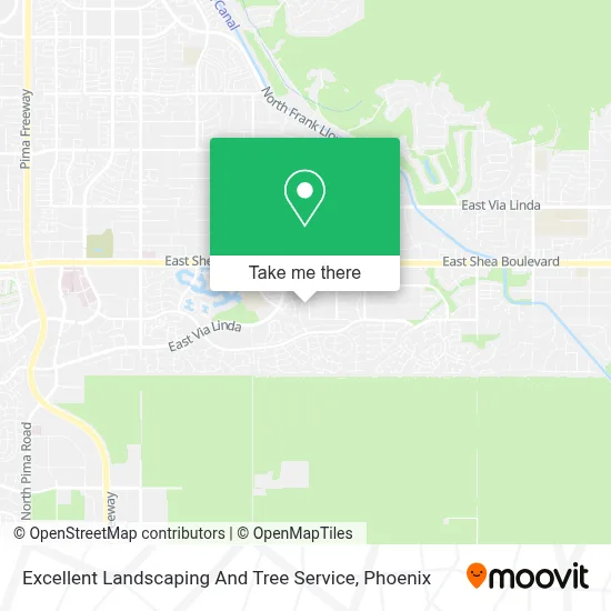 Excellent Landscaping And Tree Service map