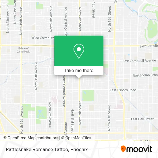 Rattlesnake Romance Tattoo map