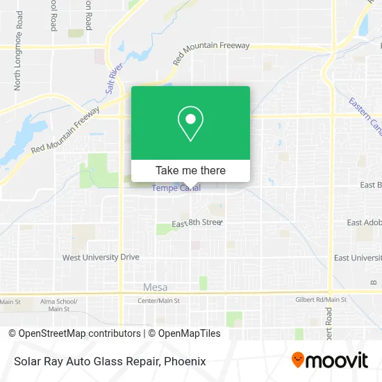 Solar Ray Auto Glass Repair map