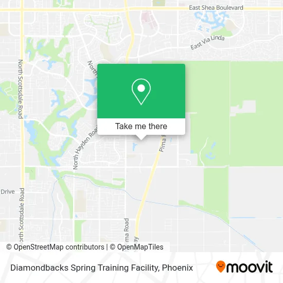 Diamondbacks Spring Training Facility map
