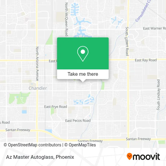 Az Master Autoglass map