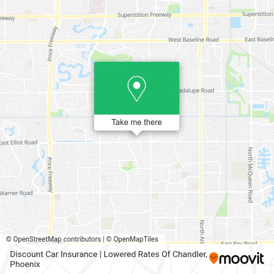 Discount Car Insurance | Lowered Rates Of Chandler map