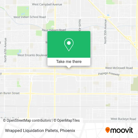 Wrapped Liquidation Pallets map
