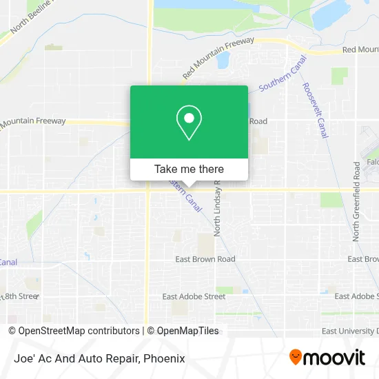 Joe' Ac And Auto Repair map