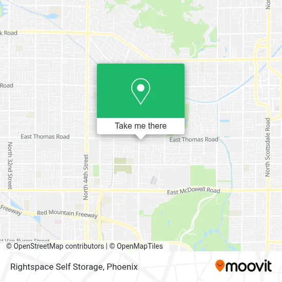 Rightspace Self Storage map