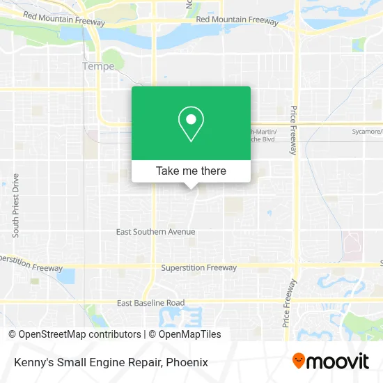 Kenny's Small Engine Repair map