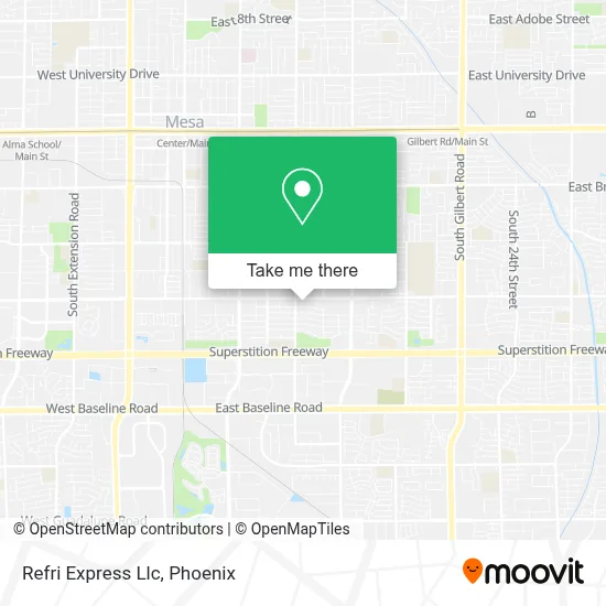 Refri Express Llc map