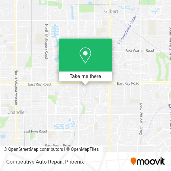 Competitive Auto Repair map
