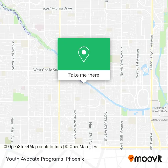 Youth Avocate Programs map