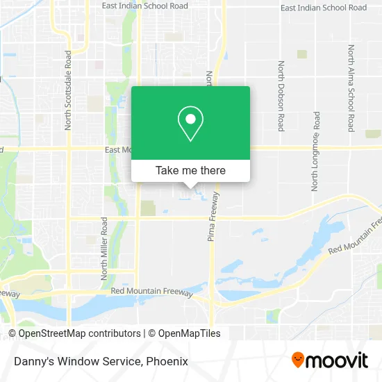 Danny's Window Service map