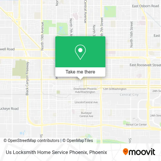 Us Locksmith Home Service Phoenix map