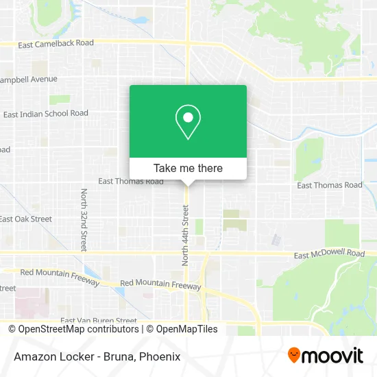 Amazon Locker - Bruna map