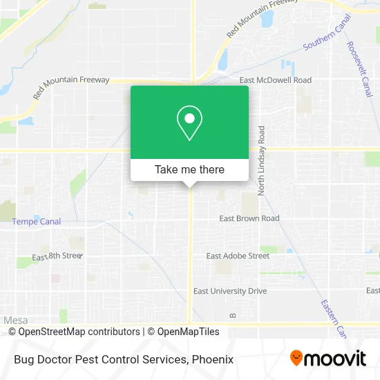 Bug Doctor Pest Control Services map
