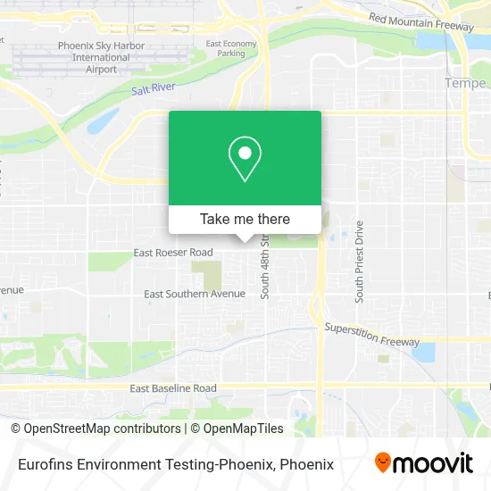 Eurofins Environment Testing-Phoenix map