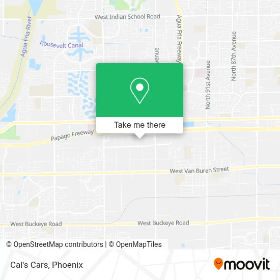 Cal's Cars map