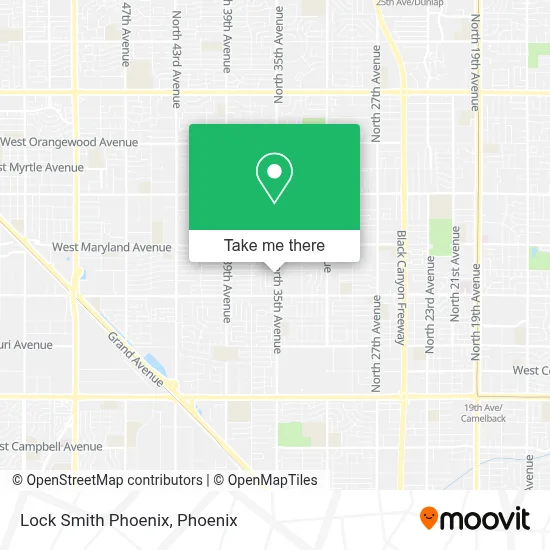 Lock Smith Phoenix map