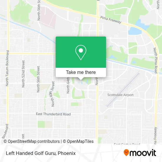 Left Handed Golf Guru map