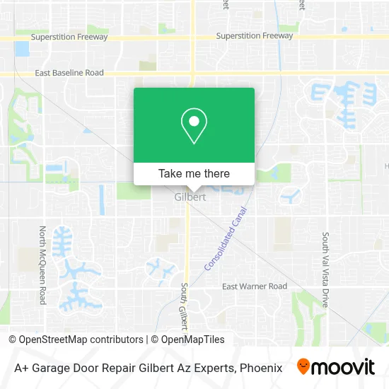 A+ Garage Door Repair Gilbert Az Experts map