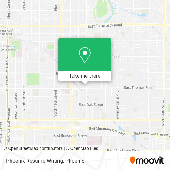 Phoenix Resume Writing map