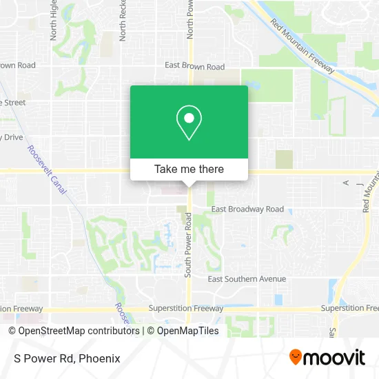 S Power Rd map