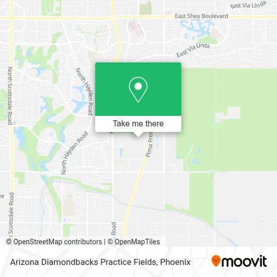 Arizona Diamondbacks Practice Fields map