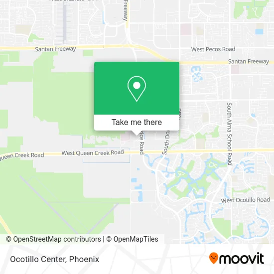 Ocotillo Center map