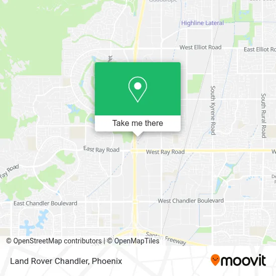 Land Rover Chandler map