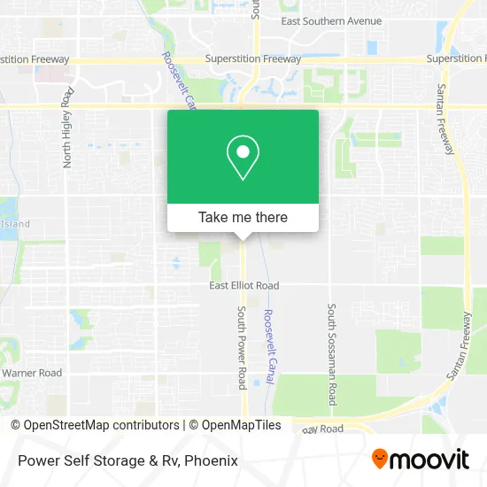 Power Self Storage & Rv map