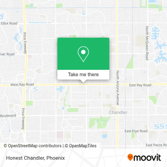 Honest Chandler map