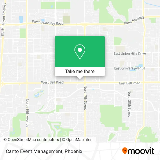 Canto Event Management map