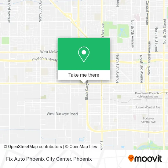 Fix Auto Phoenix City Center map
