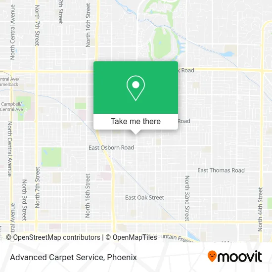 Advanced Carpet Service map