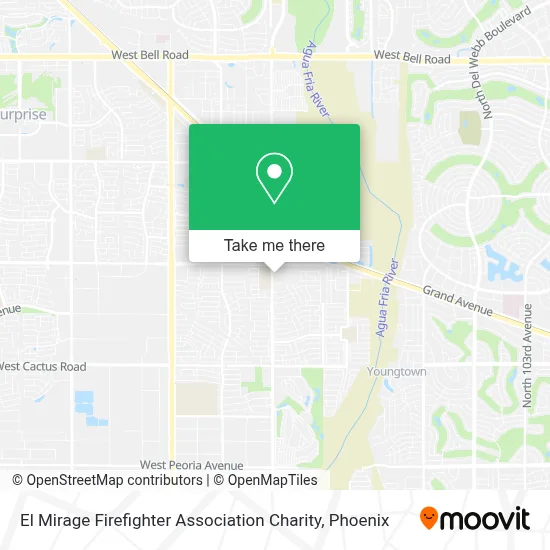 El Mirage Firefighter Association Charity map