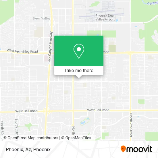 Phoenix, Az map