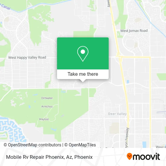 Mobile Rv Repair Phoenix, Az map